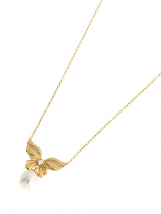 Butterfly design store gold necklace