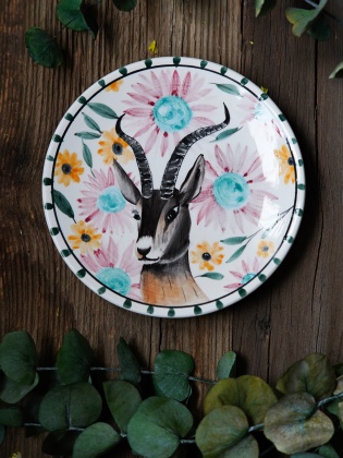 Handcraft Design Tile Plate Capricorn