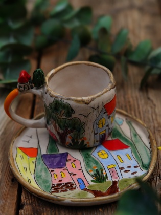 Handcraft Design Ceramic Mug Set