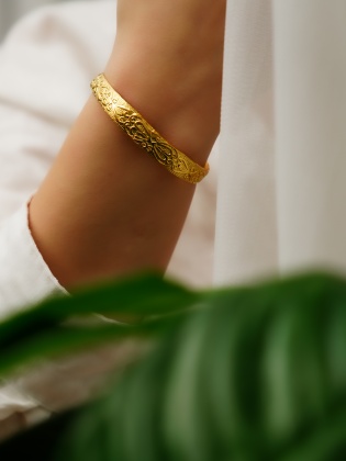 Brass and Gold Plated Handmade Desing Bracelet