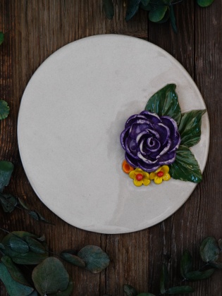 Handmade Design Ceramic Large Service Plate